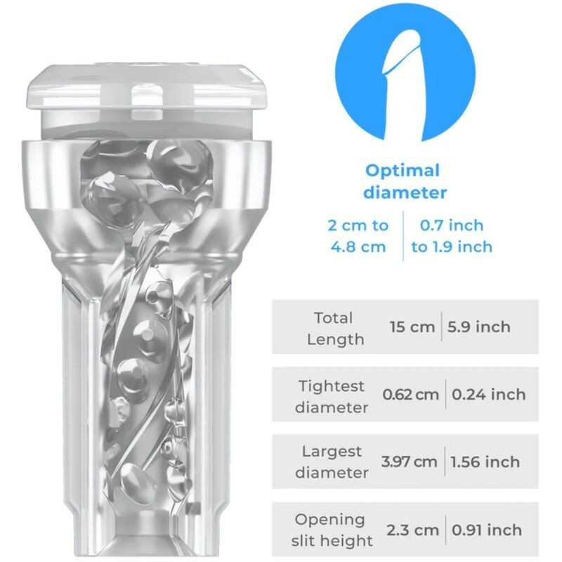 KIIROO - FEEL POCKET STROKER KRISTALL VON KIIROO TRANSPARENT