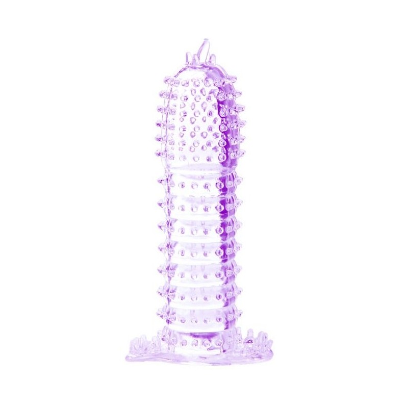 BAILE - BAINHA PARA PÉNIS COM PONTOS ESTIMULANTES ROXO 14 CM