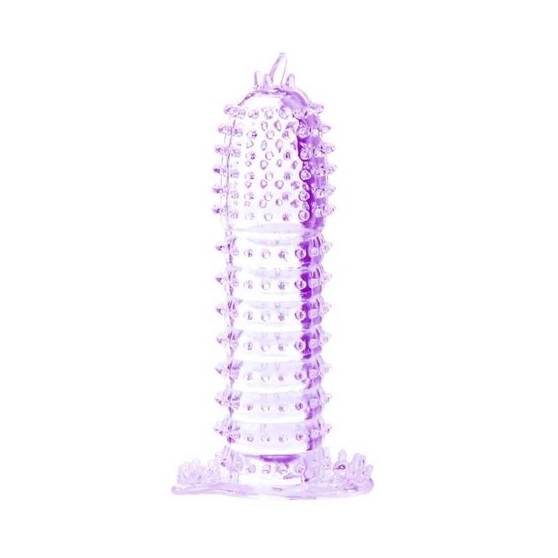 BAILE - PENIS SHEATH WITH STIMULATING POINTS PURPLE 14 CM