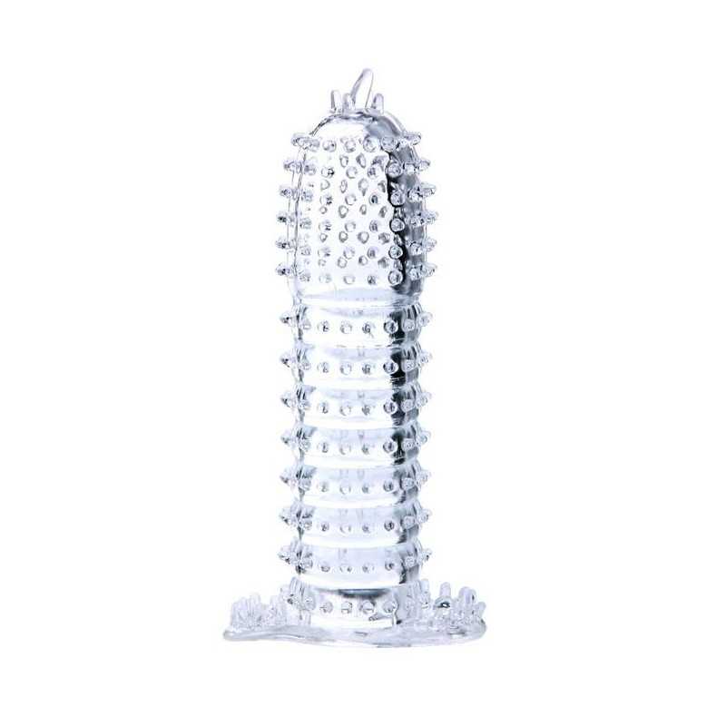 BAILE - BAINHA PARA PÉNIS COM PONTOS ESTIMULANTES TRANSPARENTE BAILE - BAINHA PARA PÉNIS COM PONTOS ESTIMULANTES TRANSPARENTE
