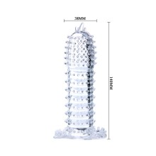 BAILE - PENISHÜLLE MIT TRANSPARENTEN REIZPUNKTEN 14 CM