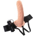 FETISH FANTASY SERIES - 19 CM STRAP-ON CAVO VIBRANTE MARRONE