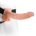 FETISH FANTASY SERIES - 9 STRAP-ON OCO COM BOLAS 22,9CM CARNE