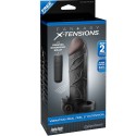 FANTASY X- TENSIONS - VIBRATING REAL FEEL 2 EXTENSION BLACK