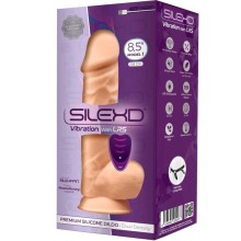 SILEXD - MODÈLE 1 VIBRATEUR PÉNIS RÉALISTE SILICONE PREMIUM SILEXPAN TÉLÉCOMMANDE 21.8 CM