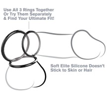 FANTASY C-RINGZ - SILICONE 3 RING STAMINA SET