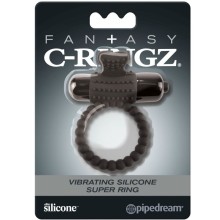 FANTASY C-RINGZ - ANEL VIBRANTE DE SILICONE PRETO