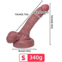 ARMONY - DILDO REALISTICO IN SILICONE LIQUIDO 13 CM