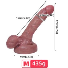 ARMONY - DILDO SILICONE LÍQUIDO REALÍSTICO 15 CM