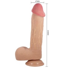 PRETTY LOVE - SÉRIE SLIDING SKIN DILDO REALÍSTICO COM VENTOSA