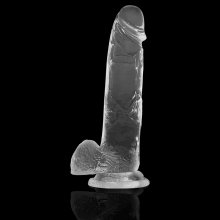 X RAY - CLEAR COCK WITH BALLS 22 CM -O- 4.6 CM