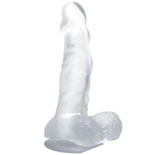 BAILE - DILDO REALÍSTICO COM VENTOSA E TESTÍCULOS 16.7 CM