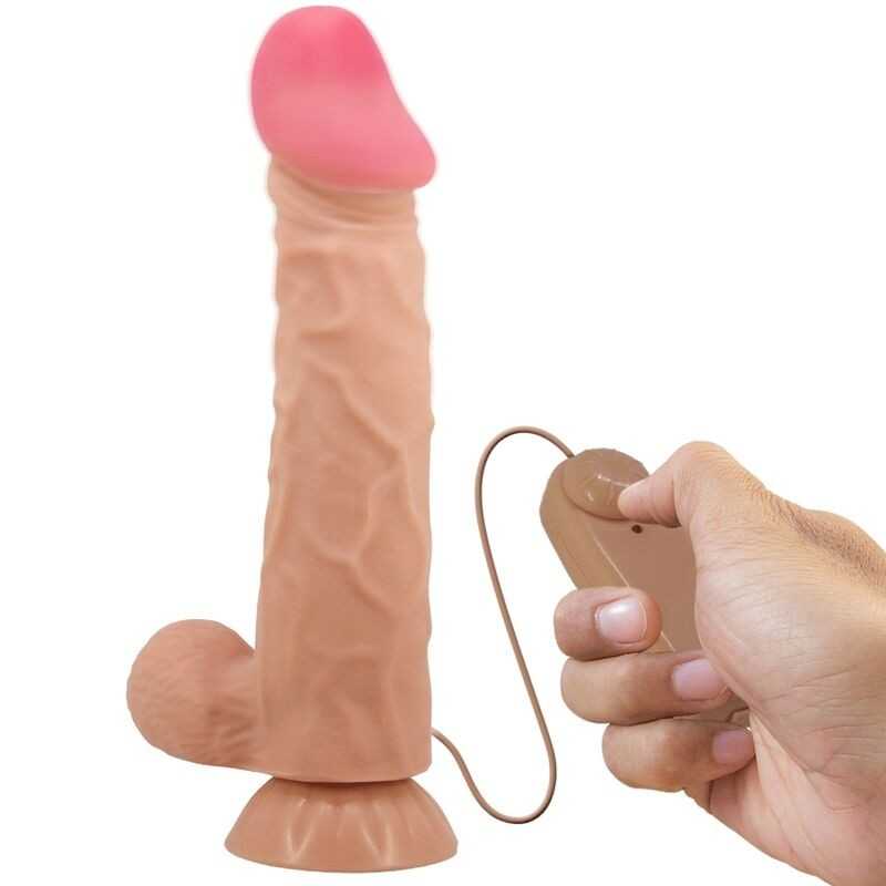 PRETTY LOVE - SLIDING SKIN SERIES REALISTIC DILDO WITH SLIDING