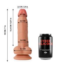 CYBER SILICOCK - JUDE ULTRA REALISTISCHES. WEICHES FLÜSSIGE