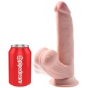 KING COCK - BALLES GODE 3D PLUS 24.5 CM PEAU CLAIRE