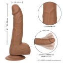 CALEXOTICS - PREGOS DE SILICONE 15.24 CM CASTANHO