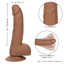 CALEXOTICS - BORCHIE IN SILICONE 15.24 CM MARRONE