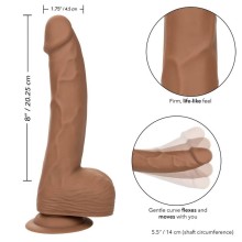 CALEXOTICS - BORCHIE IN SILICONE 20.32 CM MARRONE