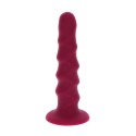 GET REAL - RIBBED DONG 12 CM RED