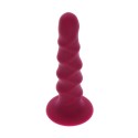 GET REAL - RIBBED DONG 12 CM RED