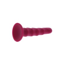 GET REAL - RIBBED DONG 12 CM RED