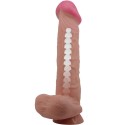 PRETTY LOVE - SÉRIE SLIDING SKIN GODE RÉALISTE AVEC VENTOUSE SLIDING SKIN MARRON 26 CM