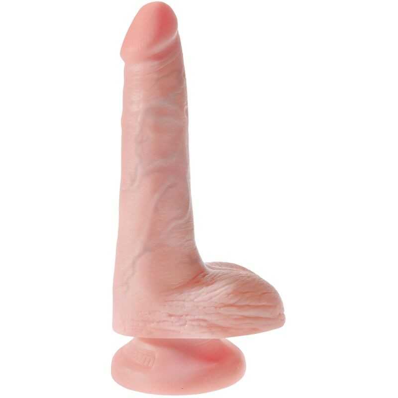 KING COCK - REALISTISCHER PENIS MIT EIER 13.5 CM LEICHT