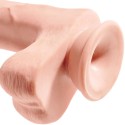 KING COCK - PENE REALISTICO CON SFERE 3D 24.8 CM LUCE