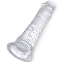 KING COCK - PENE REALISTICO CHIARO 19.7 CM TRASPARENTE