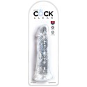 KING COCK - PÉNIS RÉALISTE CLAIR 19.7 CM TRANSPARENT