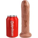 KING COCK - PENE REALISTICO NON TAGLIATO 17.8 CM CARAMELLO