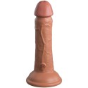 KING COCK - ELITE DILDO DE SILICONE REALÍSTICO 15.2 CM CARAMELO