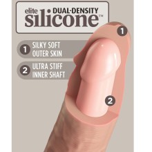 KING COCK - ELITE REALISTISCHER SILIKONDILDO 15.2 CM