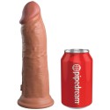 KING COCK - ELITE DILDO DE SILICONE REALISTA 20.3 CM CARAMELO