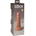 KING COCK - ELITE GODE RÉALISTE VIBRANT SILICONE 15.2 CM CARAMEL