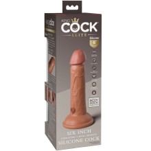 KING COCK - ELITE REALISTIC DILDO VIBRATING SILICONE 15.2 CM