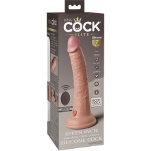 KING COCK - ELITE VIBRATEUR GODE RÉALISTE TÉLÉCOMMANDE EN SILICONE 17.8 CM