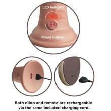 KING COCK - ELITE REALISTIC DILDO VIBRATOR SILICONE REMOTE