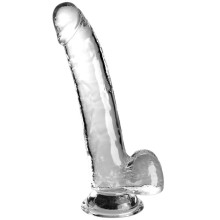 KING COCK - CLEAR DILDO MIT HODEN 20.3 CM TRANSPARENT