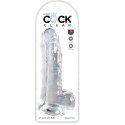 KING COCK - CLEAR DILDO CON TESTICOLI 20.3 CM TRASPARENTE