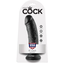 KING COCK - 8 DILDO SCHWARZ 20.3 CM