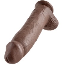 KING COCK - 12 DILDO BROWN WITH BALLS 30.48 CM