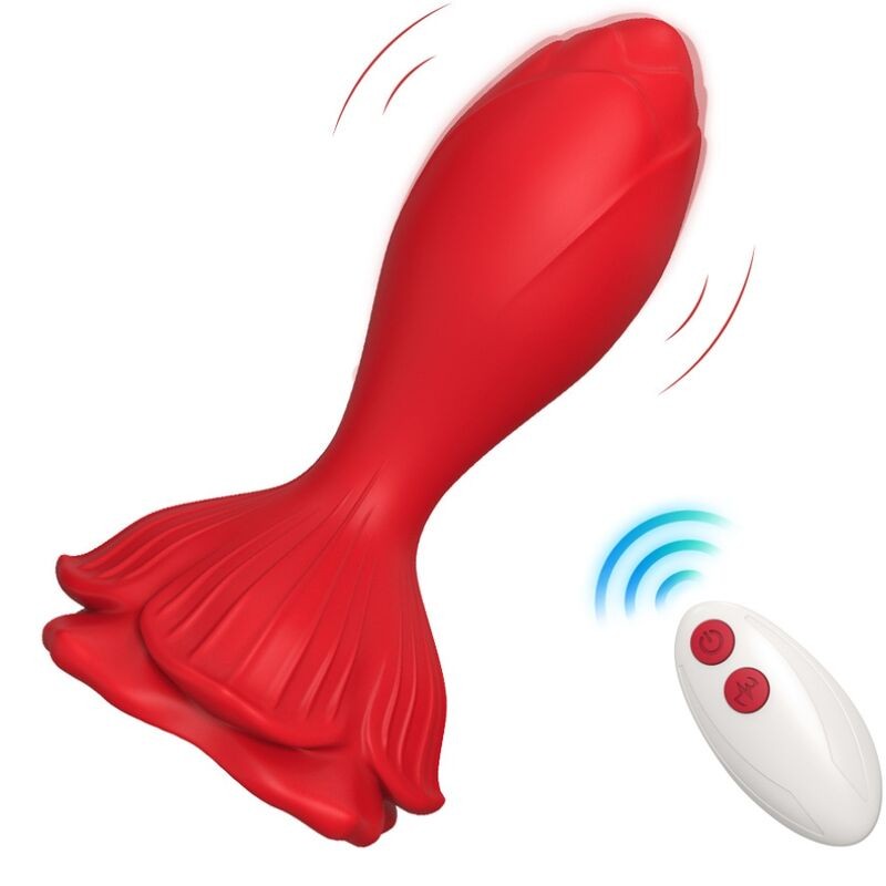 ARMONY - VIBRATEUR ROSE PLUG ANAL PETITE TÉLÉCOMMANDE ROUGE