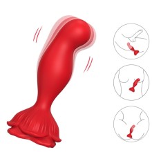 ARMONY - VIBRATEUR ROSE PLUG ANAL TÉLÉCOMMANDE ROUGE