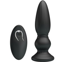 MR PLAY - LEISTUNGSSTARKER VIBRATOR MIT FERNBEDIENUNG, ANALSTECKER, SCHWARZ