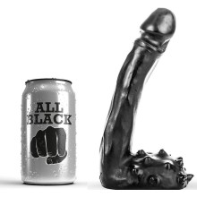 ALL BLACK - DILDO REALÍSTICO 19 CM