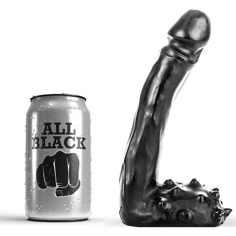 ALL BLACK - DILDO REALISTIC 19 CM