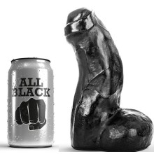 ALL BLACK - DONG REALISTA PRETO 17 CM