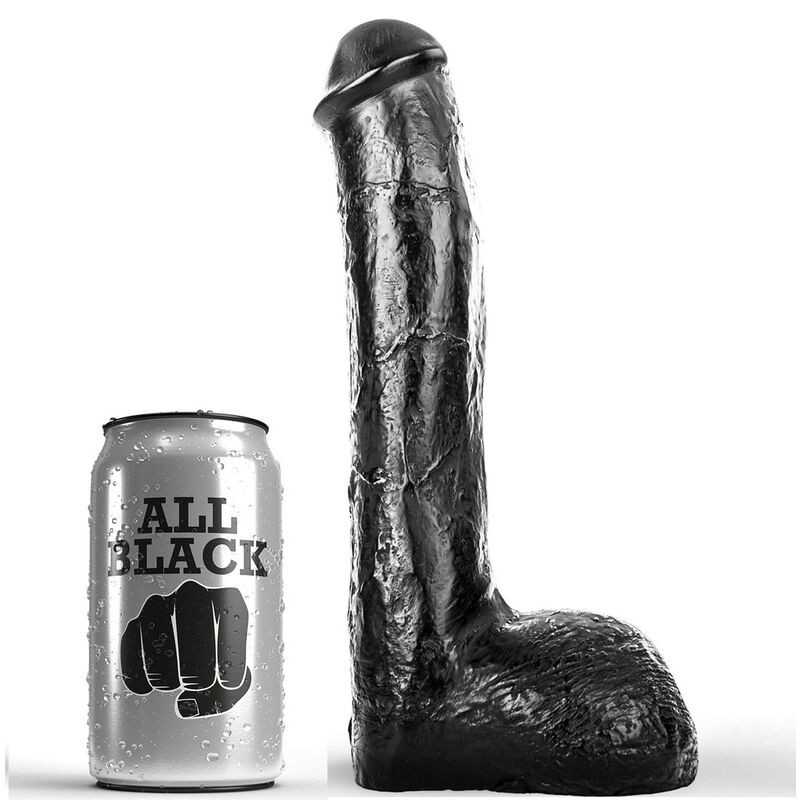 ALL BLACK - PENE REALISTISCHER ANAL 23 CM