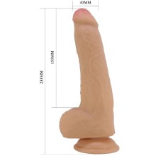 PRETTY LOVE - DRACO DILDO REALISTA 23 CM CARNE